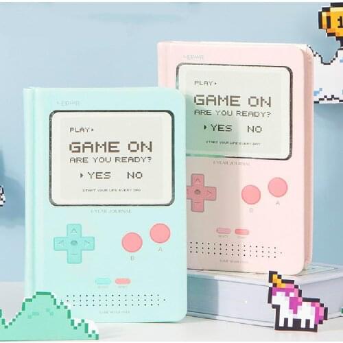 365days Thicken Daily Weekly Planner Notebook A6 Portable Agenda 2021 Planner Kawaii School Diary Game Life Notebook Gifts