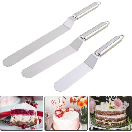 6/8/10 inch Professional Cake Spatula Butter Cream Icing Frosting Knife Smoother Stainless Steel Kitchen Pastry Cake Decoration