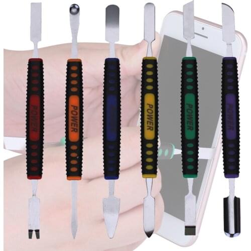 6pcs/lot Metal Spudger Pry Opening Hand Tool Set for iPhone iPad Tablet Mobile Phone Disassemble Repair Tool