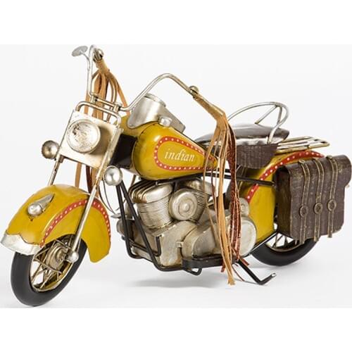 American retro Indian motorcycle model ornaments Home Furnishing study living room desk clothing shop window display TV cabinet