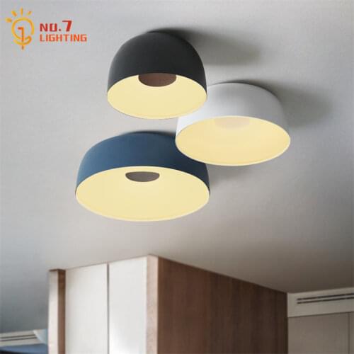 Nordic Atmosphere Macaron Colorfu Ceiling Lamp Simple Modern Ceiling Lights Living/Dining Room Bar Study Bedroom Study Reading