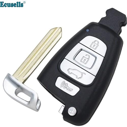 4 Button Smart Card keyless Entry Eemote Key Shell Case for Hyundai Veracruz 2007-2012