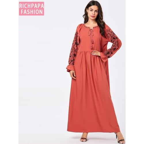 Dubai Abaya Plus Size Turkish Hijab Muslim Dress Kaftan Caftan Marocain Abayas Islamic Clothing For Women Robe Kleding Elbise