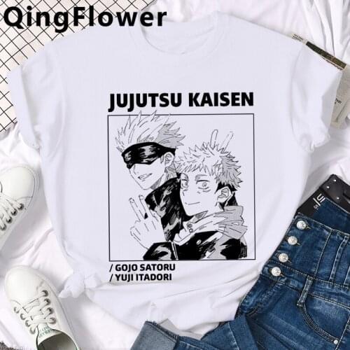 Japanese Anime Jujutsu Kaisen T Shirt Men Kawaii Summer Tshirt Yuji Itadori Graphic Tops Cool Funny Cartoon Unisex T-shirt Male