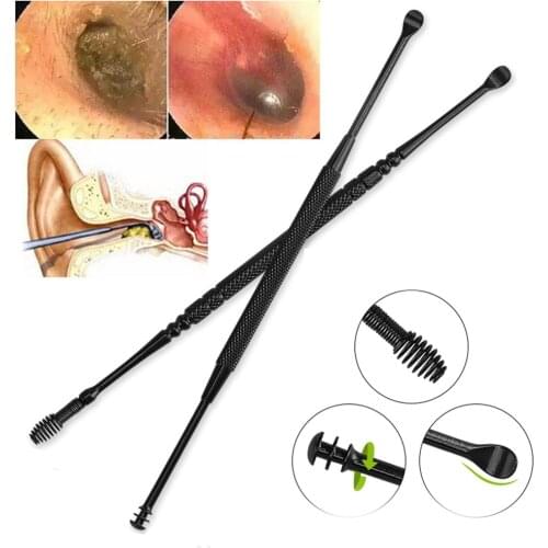 360° Resin Ears Do Not Hurt Ear Dig glow Curette Ear Pick Cleaner Ear Cleaner Spoon Wax Remover Earplugs Care Ear Clean Tool