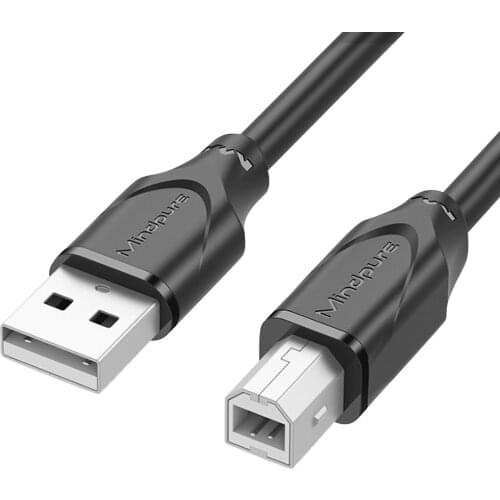 Printer Data Cable USB Type-b To USB2.0 Cable For Label Printer Oxygen-free Copper Square Port Printer Data Cable