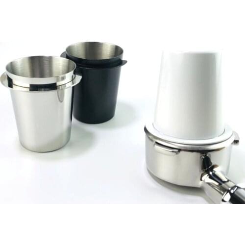 Bar Coffee Powder Receiving Cup Bean Cup Espresso Machine Handle 58mm Powder Receiver Cup#284