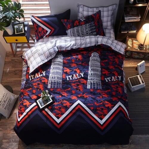 London tower 3d bedding set queen double single size children duvet cover set