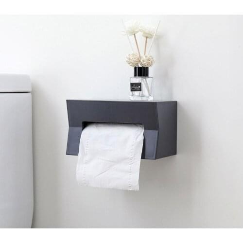 Wall Mounted Tissue Box Napkin Holder Case Tissue Paper Holder Storage Box Free Punch Cover Home Decoration Minimalist