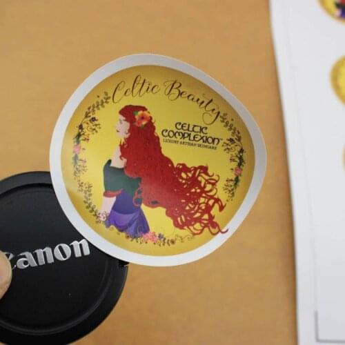 Customized Direct manufacture OEM service food grade pearlescent film label for food container