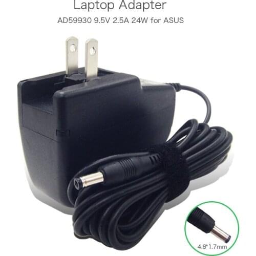 Original AD59930 AC Adapter 9.5V 2.5A 24W Power Charger for ASUS Eee PC 701 701C 701SD 701SDX Subnotebook US/ UK Plug Laptop