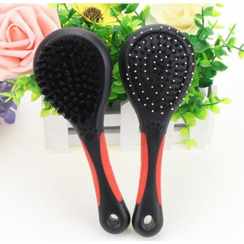 Hot Useful Double Sided Dog Pin Bristle Brush Pet Shedding Dirt Hair Remover Grooming Comb for Cats Dogs Hogard MY2218