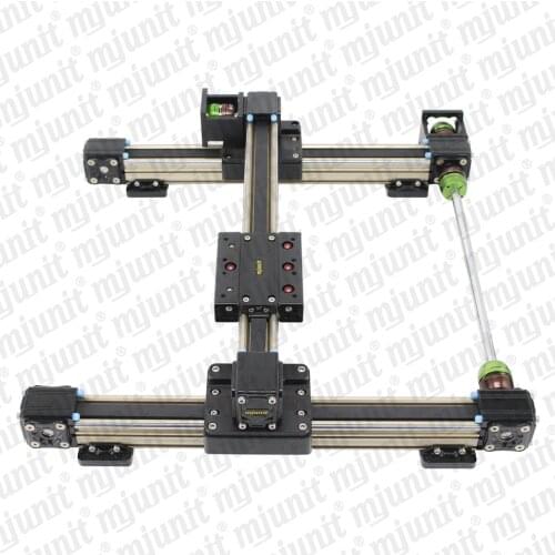 Mjunit 3D printer belt synchronous linear module XY axis gantry linear sliding table guide rail actuator