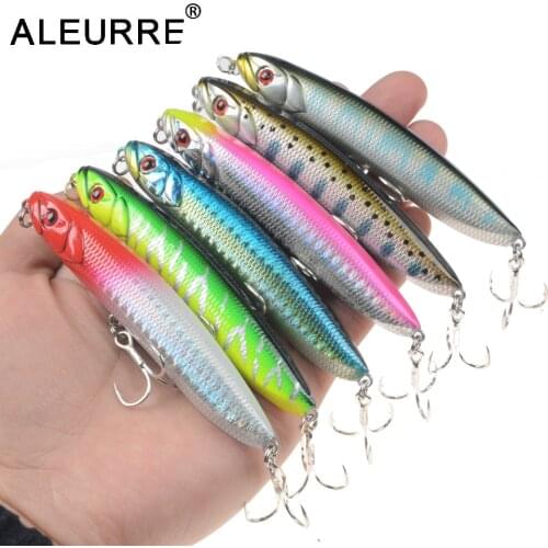 Retailed Box Pencil Sinking Wobblers Hard Plastic Fishing Lure 90mm 18g Long Shot Artificial Bait For Pike Bass Sharp Hooks