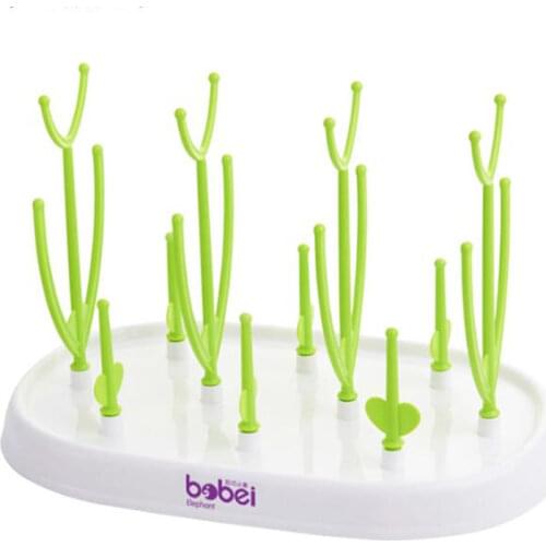 Bobei elephant Baby Bottle Drying Rack Baby Feeding Bottles Cleaning Drying Rack Storage Nipple Shelf Baby Pacifier Cup Holder