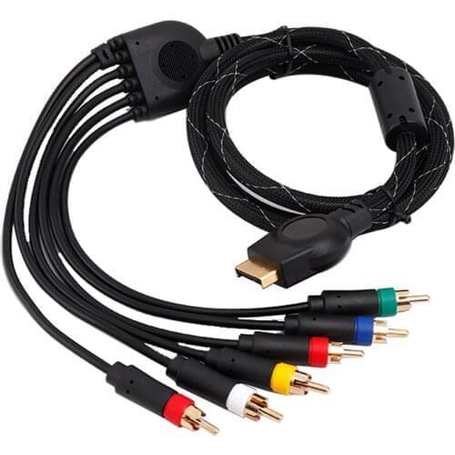 1.8M RGBS/RGB Audio Video cable Color Monitor for PS2/PS3 game console with BNC Connector