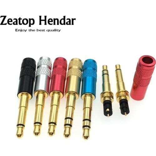 100Pcs Longer Mini 3.5mm Audio Jack 3.5 2Pole Mono / 3Pole Stereo Male Plug for DIY Soldering Earphone Headphone Wire Connector