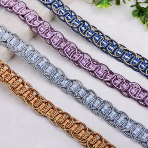 12M Curtain Trims Lace Fabric Ribbon Fringe Sofa Bed Cushion Pillow Clothing Accessories DIY Home Decoration