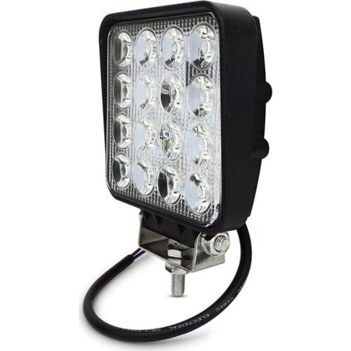 20 Pcs/Lot High Power Ip67 Waterproof Offroad 4x4 Led Driving Light Truck Tractor Flood Beam 48w Led Work Light 12v