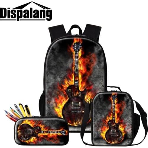 2019 New Design Luxury School Bag 3 PCS in 1 Set for Students Charm Macrame Backpack for Primary School Student Musical Element
