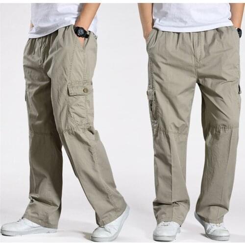 Men Harem Tactical Pants 2020 New Cotton Cargo Pants Men Loose Trousers Plus Size Comfortable Pant Mens Joggers Casual pants 6XL