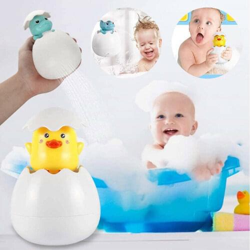 Baby Bathing Toy Kids Cute Duck Penguin Egg Water Spray Sprinkler Bathroom Sprinkling Shower Swimming Water Toys Kids Gift