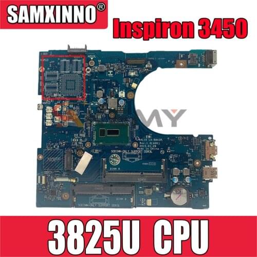 For DELL Inspiron 3458 3558 5558 5758 3825U VGA Port Laptop Motherboard CN-0X1K27 0X1K27 AAL10 LA-B843P Notebook Mainboard