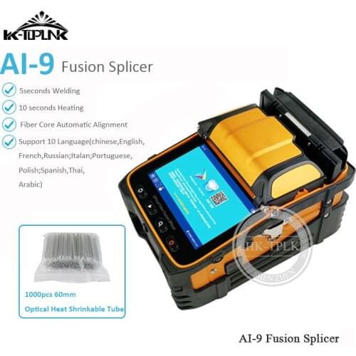 Hottest Sale AI-9 FTTH Fiber Optic Welding Splicing Machine Optical Fiber Fusion Splicer AI-9 SM&MM Multi-language