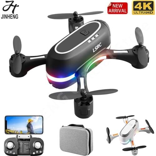 JINHENG 2021 New Rainbow Mini Drone 480p 720P HD Dual Camera WIFI FPV Hight Hold One Key Return Quadcopter RC Dron Kid Gifts