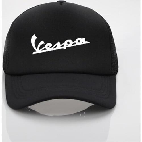 Fashion net cap Vespa Printing baseball cap Men and women Summer Trend Cap New Youth sun hat Beach Visor hat M