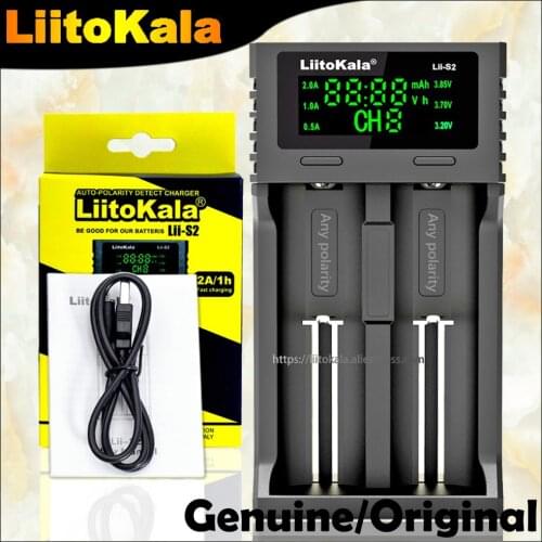 Liitokala Lii-PD4 Lii-S2 Lii-S4 Lii-500S 18650 Lithium battery charger 3.7V 21700 26650 25500 20700 14500 16340 AA AAA Battery