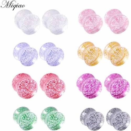 Miqiao 2pcs New Product Symphony Sequined Waist Drum Ears and Exquisite Piercing Jewelry