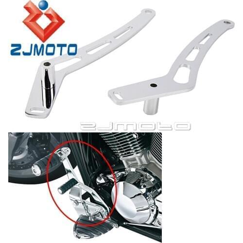 Motorcycle Aluminum Footrest Foot Pegs Mount Bracket Set For Honda VTX1300 Retro VTX1300S VTX1300T 2003-2009 VTX1300C 2004-2009