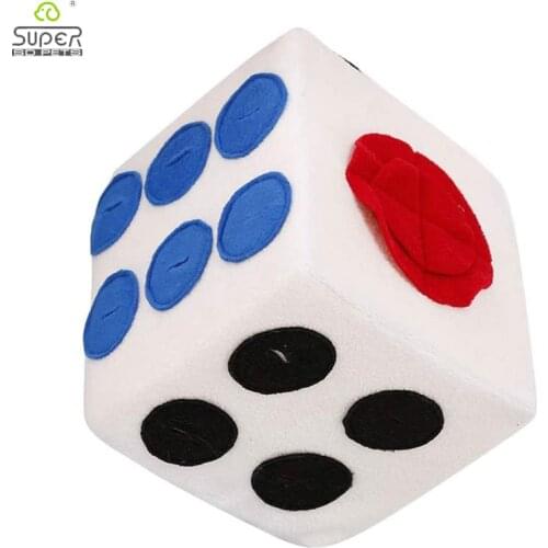 Washable Pet Sniffing Carpet Dog Smelling Training Toys Interactive IQ Training Toy Colored Dice Shape Pet Accessories