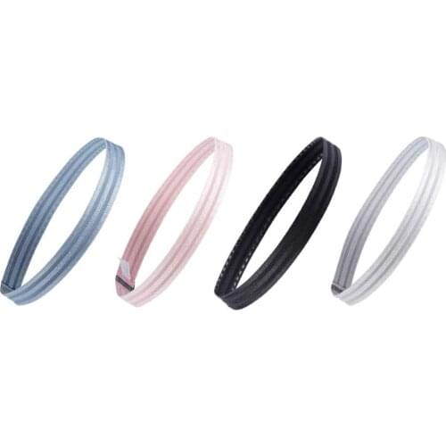 Non-Slip Sports Headband Hair Band Elastic Silicone Sweatband Perfect For Running Fitness Yoga Soccer Basketball Volleyball