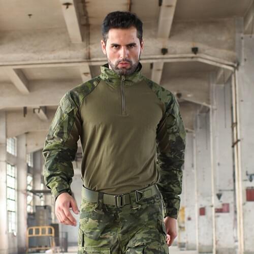 New Trueguard Multicam TDU Rapid Assault Shirt CP 1/4 Zip Combat Shirt Multicam Tactical Response Uniforms Combat Shirt