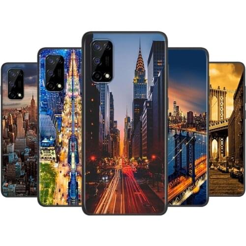 New York City Times Square For OPPO A5 A9 A11X A1K A12 A12E A31 A32 A52 A53 A72 A73 A93 A94 AX7 Pro Soft Phone Case
