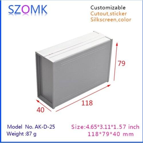 Enclosure outlet boxes for pcb board (4 pcs) 118*79*40mm 2015 new plastic project case, enclosure for electronic plastic case