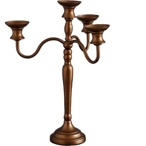 Nordic Moroccan Candle Holder Metal Retro Romantic Large Luxury Candlestick Living Room Porta Candle Table Centerpiece BA60ZT