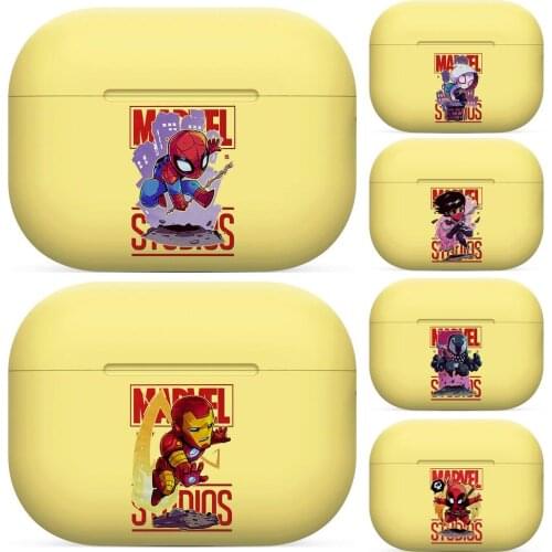 Captain America Silicone Case For AirPods Pro 3 Case Cover Coque Wireless Bluetooth Headphones Cover On AirPods Pro Funda comic