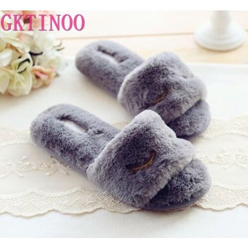 Cute Winter Home Slippers Womens House Shoes For Indoor Bedroom House Warm Cotton Shoes Adult