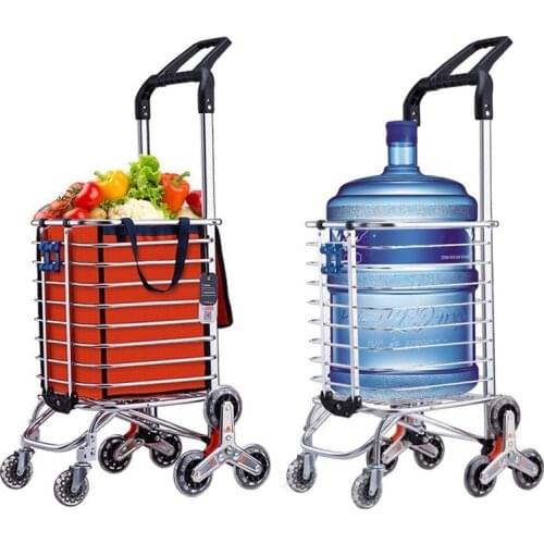 Shopping cart small cart folding climbing hand-cart portable climbing stairs old household portable trolley car