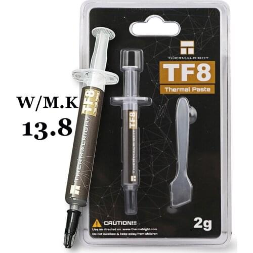 Thermalright TF8 high performance CPU/GPU thermal grease thermal conductivity (W / M-K) 13.8 2g/5.8g/12.8g optional