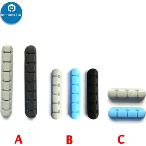 Universal Desktop Fixer USB Cable Organizer Cable Management Cable Holder for Table/ Head of Bed/ Socket/ Car Line/ Chassis Line