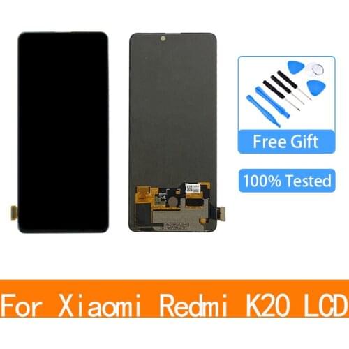 6.39'' New Super Amoled for Xiaomi Redmi K20 LCD Display Touch Screen Digitizer Assembly for Xiaomi Redmi K20 Pro LCD