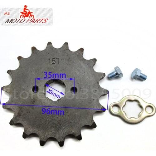 Front Engine Sprocket 530# 18T Teeth 20mm For 530 Chain With Retainer Plate Locker Motorcycle Dirt Bike ATV Parts