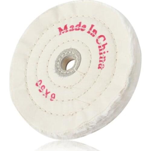 1X 150mm 6 Inch Round Wool Buffing Pad Polishing Wheel Flannel Buffer Disc Set