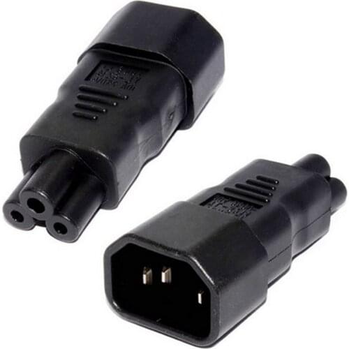 2pcs Copper UPS PDU APC IEC320 C13 C14 to C6 C5 Convert power connector male to female power plug adapter socket for laptop 10A