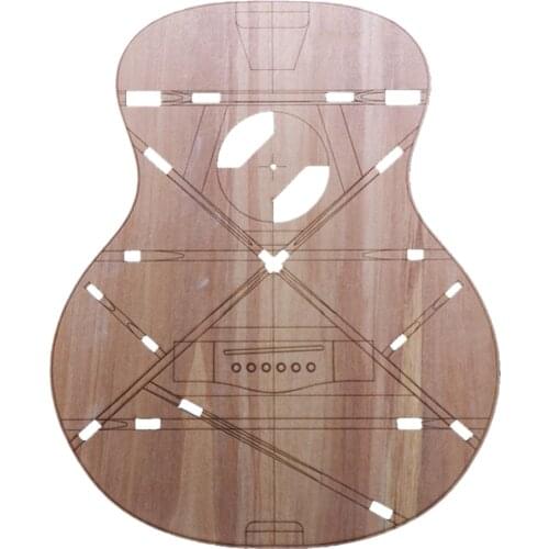 32Inch Guitar Body Template DIY OM Small Waist Mini Travel Guitar Acoustic Folk Guitar Acrylic Body Guitar Replacement