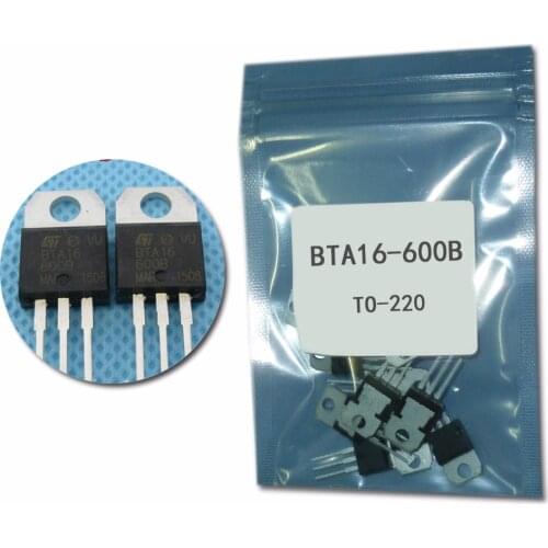 5PCS/lot BTA16-600B TO-220 thyristor BTA16-600 TO220 BTA16 Triacs thyristor 16 Amp 600 Volt TO-220 thyristor new original